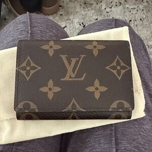 Louis Vuitton Brown Monogram Card Holder***read info***